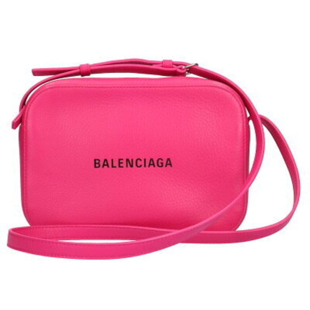 Balenciaga Camera Bag Shoulder Leather Pink